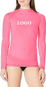 Custom Made Breathable UPF50 Long Sleeve Jiu Jitsu Rash Guard <b>For</b> <b>Women</b> Sun UV Protection Water Beach Surf <b>Swim</b> <b>Shirt</b> Rashguard - Product Image 3