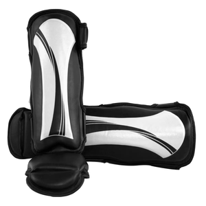 Espinilleras de Espuma de Alta Densidad para Muay Thai, Marca Privada, Diseño Personalizado, Cuero PU, Equipo de Protección para Piernas para Entrenamiento de MMA - Product Image 6