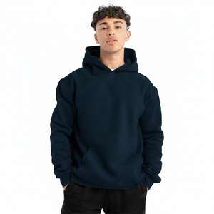 Sudadera con Capucha de Invierno de Alta Calidad, 430 g/m², Poliéster/Algodón, Corte Regular, Color Sólido, Unisex, con Logotipo Personalizado para Ropa Urbana - Product Image 3