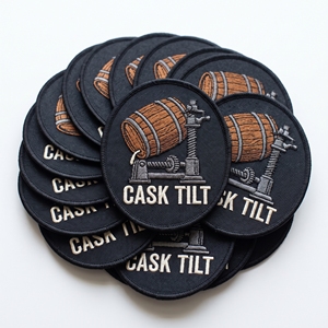 Parche Bordado Personalizado de Equipos de Pesca Marítima Hexagon Malt Plow Try Works - Product Image 2