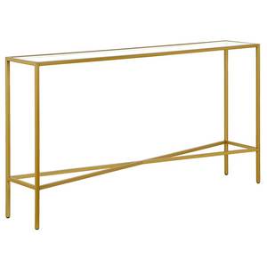 Designer Foldable Iron Frame Console <b>Table</b> with Premium Rock Slab Surface for Modern Home Styling - Product Image 1