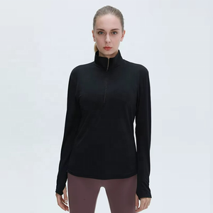 Camiseta Deportiva de Manga Larga para Mujer, de Secado Rápido, Ajustada, para Yoga, Running y Uso Casual, Venta al Por Mayor - Product Image 1