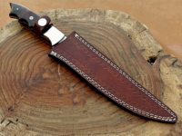 Couteau à filet Burraq personnalisé fait main en acier inoxydable de 9 pouces avec étui en cuir, compatible lave-vaisselle, épaisseur 3,0 mm, nouveau cadeau
