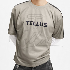 เสื้อยืดตาข่ายผ้าฝ้ายโพลีเอสเตอร์สไตล์ OEM ปี 2026 เสื้อยืดตาข่ายยอดนิยมสำหรับขาย ราคาขายส่ง - Product Image 6