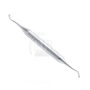 Curettes chirurgicales dentaires, instruments de chirurgie orale professionnels, acier inoxydable, manuels, réutilisables, ergonomiques, traitement parodontal - Product Image 3