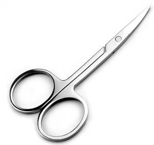 Ciseaux à ongles Morje chirurgicaux pour droitiers, en acier inoxydable, à pointe droite et tranchante, outil de manucure durable pour adultes avec nail art - Product Image 1