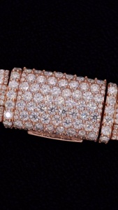 Cadena Cubana Miami Iced Out con Diamantes, Plata 925, Oro 10K, 23mm, Enlace Mixto de Eslabones Grandes, Cierre de Caja, Collar de 200ct, Joyería Hip Hop para Hombre - Product Image 4