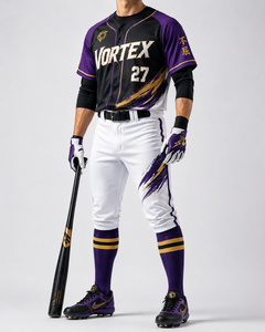 Men’s Baseball Uniform Set Custom Athletic Jersey and Pants - Product Image 5