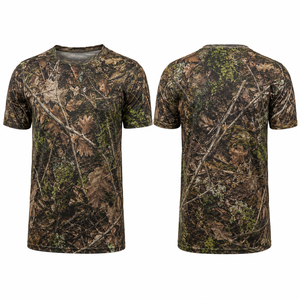 MEGAMAPLE Chemise de chasse décontractée à manches longues pour homme, imprimé bouleau, séchage rapide, vêtement d'extérieur d'été en polyester, détection des aiguilles à l'avant - Product Image 1