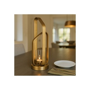 Portavelas Moderno, Resistente al Calor, Decoración para el Hogar, Diseño Metálico - Product Image 1