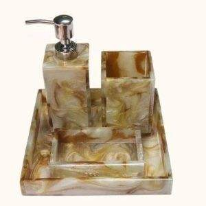 Latest Stylish Resin Acrylic <b>Bathroom</b> Sets Handcrafted with Attractive Design for Your Home Vibrant <b>Bathroom</b> <b>Decor</b> Made in India - Product Image 5