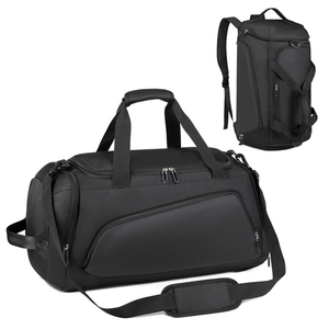 <b>Water</b> Resistant Khaki Travel Duffel High Capacity Weekender Bag - Product Image 5