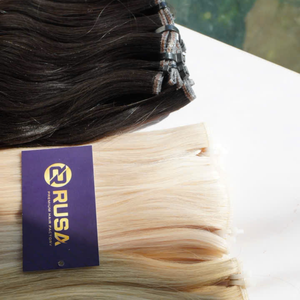 Venta al por mayor de fábrica: Cabello virgen vietnamita Rusa para extensiones, doble trama a máquina - Product Image 3