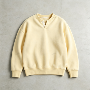 <b>Men's</b> <b>Long</b> <b>Sleeve</b> <b>Henley</b> Shirt Button Up Collar Solid Color Knitted Cotton Casual Pullover Regular Fit Autumn Wear - Product Image 4
