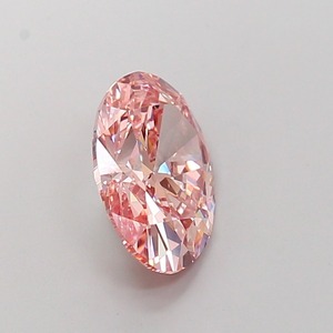 Diamant CVD rose vif fantaisie de forme ovale de luxe, cultivé en laboratoire, 2,89 carats, clarté VVS2, polissage excellent, diamant non monté pour bijoux - Product Image 4