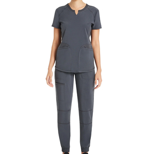 Nursing Uniform <b>Sets</b> for Women Men <b>Scrubs</b> <b>Set</b> Nurse Uniforms for Hospital Doctor Top & Pants with Multi Pocket - Product Image 3
