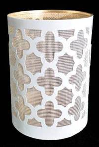 <b>Large</b> Birthday <b>Candle</b> Holder Ambient Lighting Warm Glow Decorative Handcrafted Perforated Metal Lantern Design Durable Round - Product Image 5