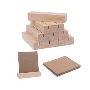 Soportes de Madera Natural para Tarjetas, Exhibidores de Tarjetas de Madera Maciza, Soporte de Madera Ecológico para Exhibición de Menús y Letreros - Product Image 4