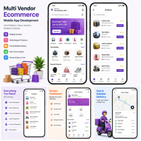 Desarrollo de Aplicaciones Móviles de Comercio Electrónico Multivendedor, Stock Linux, Multi-idioma, Seguimiento de Pedidos en Tiempo Real, Gestión de Vendedores, Android, Mac