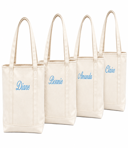 Sac fourre-tout en toile personnalisé avec logo, en coton, multi-poches, brodé, pour voyage en extérieur, sac à bandoulière messager - Product Image 1