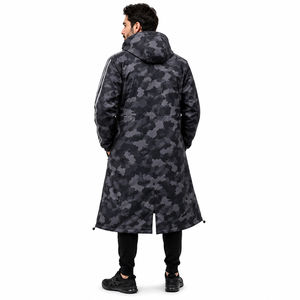 Veste de pluie longue à capuche imperméable camouflage personnalisée, coupe-vent, respirante, légère, pour la randonnée, la pêche, le travail - Product Image 4