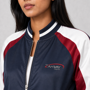 Trending <b>Women</b> Bomber <b>Jacket</b> Custom Logo <b>Lightweight</b> Full Zipper Casual Wear Windproof Outerwear Bomber <b>Jacket</b> for <b>Women</b> - Product Image 6