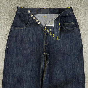 Jean Baggy Homme en Denim Japonais Brut Selvedge, Coupe Ample et Large, 100% Coton Lourd Personnalisé - Product Image 5