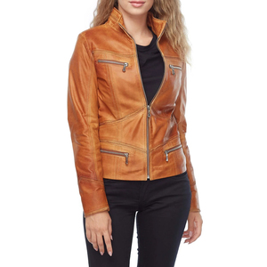 Hot Sale Latest Full Custom Women Leather <b>Jackets</b> New Arrival Custom Cotton Comfortable Breathable <b>Waterproof</b> Eco-Friendly - Product Image 1