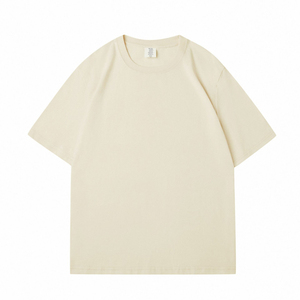 T-shirt Oversize Tendance Homme 2026 Streetwear Décontracté Coupe Ample Épaules Tombantes Coton Unisexe Imprimé Plumes 280g Respirant - Product Image 4