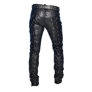 Pantalon en cuir pour homme, style droit, nouvelle collection, haute qualité, design personnalisé - Product Image 4