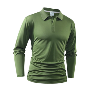 Nouveau polo pour homme, ample, confortable et tendance, polyvalent pour les tendances printemps-automne, haut de qualité et confortable - Product Image 1