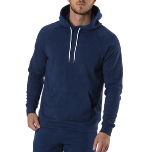 Sudadera con Capucha Verde Sólido para Hombre, Manga Larga, Informal, Transpirable, de Algodón, con Cordón Ajustable y Bolsillos Laterales - Product Image 5
