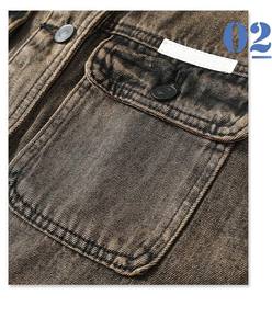 Chaleco Vaquero Vintage para Hombre, Estilo Motero, con Múltiples Bolsillos, Chaqueta sin Mangas con Botones, Prenda Exterior para Primavera y Otoño, a la Moda, Casual, Tallas Grandes - Product Image 4