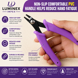 LUMINEX IMPEX LUB=113 <b>Long</b> <b>Nose</b> Stainless Steel Lightweight Smooth Work Jewelry Making Polishing Pliers for Bracelet Making DIY - Product Image 6
