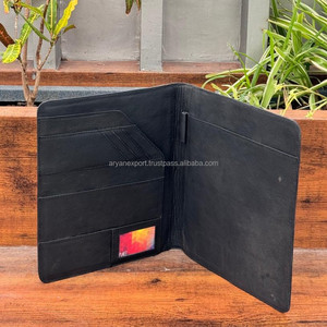 A4พอร์ตโฟลิโอหนังแบบตะวันตก A5แฟ้มเอกสารงานหนังตามสั่ง - Product Image 5