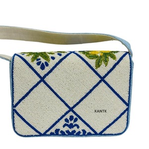 Sac à bandoulière de luxe fait main pour femme, écologique, brodé de perles, avec bouton personnalisé, sac à main portable pour voyage et mariage - Product Image 2