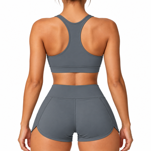 Conjunto Deportivo Sólido y Transpirable para Mujer, Bra Deportivo y Panty Cómodos para Yoga, Ropa Interior de Soporte a la Moda para Uso Diario - Product Image 2