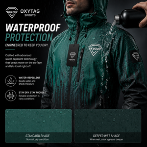 Custom Waterproof Heat Reactive Color <b>Changing</b> Fabric Jacket Mens Outdoor Hooded Windbreaker Thermochromic Sports <b>Coat</b> Factory - Product Image 4