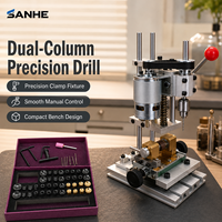 Mini perceuse de table manuelle de haute précision Sanhe pour l'artisanat et la bijouterie, traitement de petits trous à quatre lignes