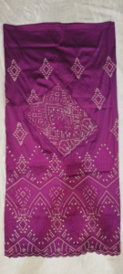 Tela de tafetán tejida con bordado floral de George Wrapper de última moda y súper calidad para ropa de boda nigeriana - Product Image 5