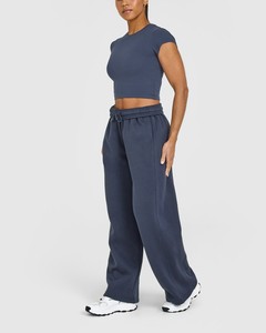Pantalones Deportivos de Mujer al Por Mayor de la Mejor Calidad, Fabricantes OEM Personalizados, Cintura Ajustable con Cordón, Algodón Suave, Pierna Recta - Product Image 3