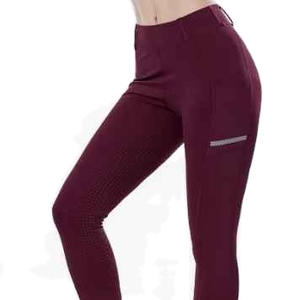 New Fashionable High Waisted <b>Black</b> Horse Leggings Customized Eco Friendly Equestrian Clothing Women Compression <b>Pants</b> - Product Image 5