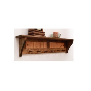 Multipurpose Wooden Wall Organizer with Hanging Hooks for Keys <b>Name</b> <b>Tags</b> Access Cards and Lightweight Household Items - Product Image 2
