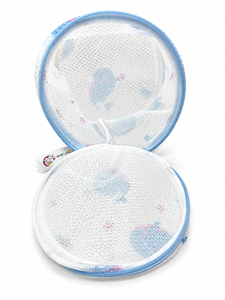 Bolsa de lavandería redonda con cremallera, bolsa de malla fina para lavar sujetadores, bolsa de lavandería plegable protectora para ropa interior delicada - Product Image 5