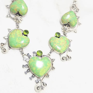 Collar de Gargantilla de Alta Calidad, Estilo Clásico, con Turquesa Natural Azul, Cuentas Finas, Plata Alemana, para Mujer, Joyería con Piedras Preciosas - Product Image 3