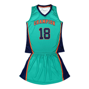 Conjunto de uniforme de lacrosse sublimado verde para niñas, campeón del equipo 18, kit de camisetas de hockey sobre césped para mujer, ropa de secado rápido - Product Image 2