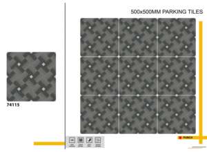 กระเบื้องพอร์ซเลนสำหรับจอดรถกลางแจ้งแบบทนทาน ขนาด 20x20 นิ้ว ผลิตขึ้นเพื่อการเคลื่อนย้ายยานพาหนะอย่างต่อเนื่องบนพื้นที่เปิด - Product Image 5