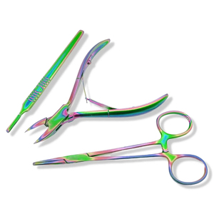 Kit de uñas de acero inoxidable con cortaúñas, tijeras y lima para manicura y pedicura, precio al por mayor, fácil de usar, instrumentos de podología - Product Image 1
