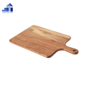 Planche à découper en bois d'acacia avec poignée, motif naturel, écologique, non toxique, en provenance du Vietnam - Product Image 4