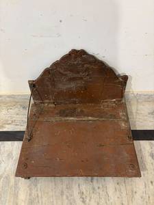 Indian Rajasthan Tribal Hand Carved Teak Traditional Pidda Midcentury Antique <b>Foldable</b> Storage Coffee <b>Table</b> Handmade Wooden - Product Image 6